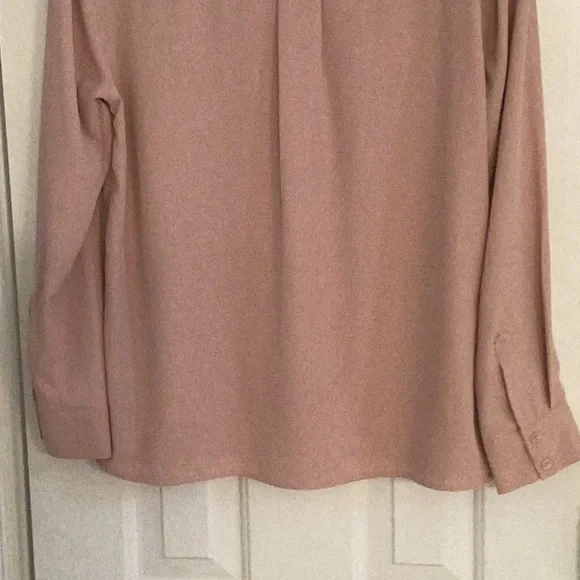 NWOT Topshop Blush Blouse w/ Chantilly Lace Front - Picture 7 of 9